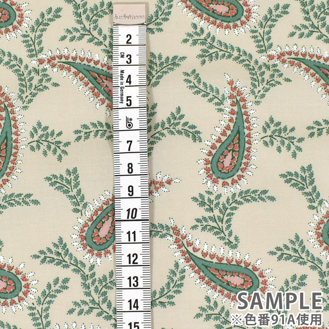 生地 SOULEIADO-ソレイアード- ヴィンテージフィール ブルボン(SLFCV) 91A.サンドベージュ 09Ac04j