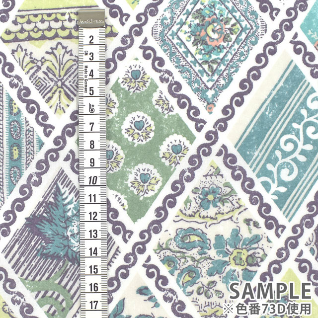 生地 SOULEIADO-ソレイアード- シーチング ボー・ドゥ・プロヴァンス(SLF) 73D.アーモンドグリーン 09Ac04j