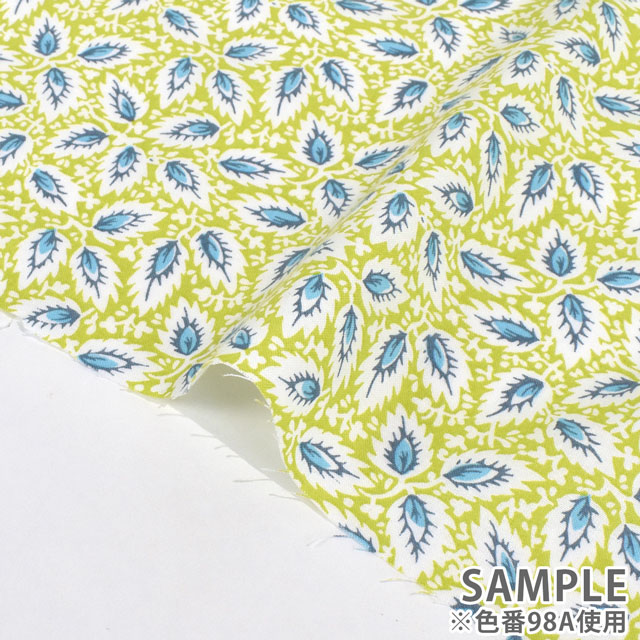 生地 SOULEIADO-ソレイアード- ヴィンテージフィール ミルフィーユ(SLFCV) 98B.フォレストグリーン 09Ac04j