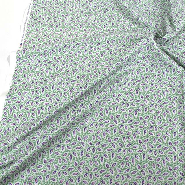 生地 SOULEIADO-ソレイアード- ヴィンテージフィール ミルフィーユ(SLFCV) 98B.フォレストグリーン 09Ac04j