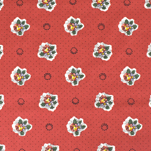 生地 SOULEIADO-ソレイアード- シーチング ル・プランタン(SLF) 304B.ジャスパーレッド 09Ac04j