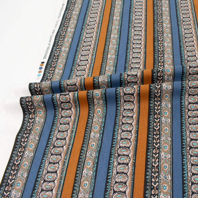 生地 SOULEIADO-ソレイアード- ヴィンテージフィール ファランドール・レイユール(SLFCV) 109B.キャラメル 09Ac04j