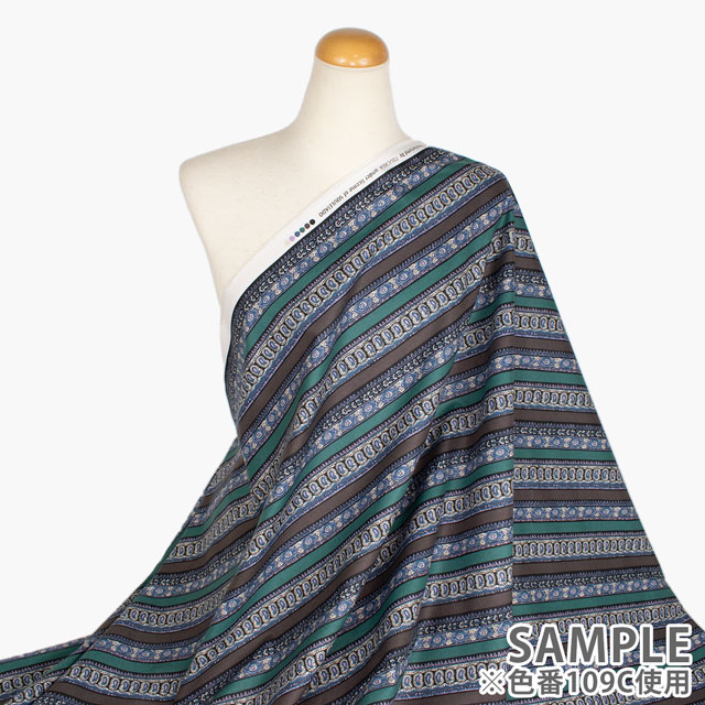 生地 SOULEIADO-ソレイアード- ヴィンテージフィール ファランドール・レイユール(SLFCV) 109B.キャラメル 09Ac04j