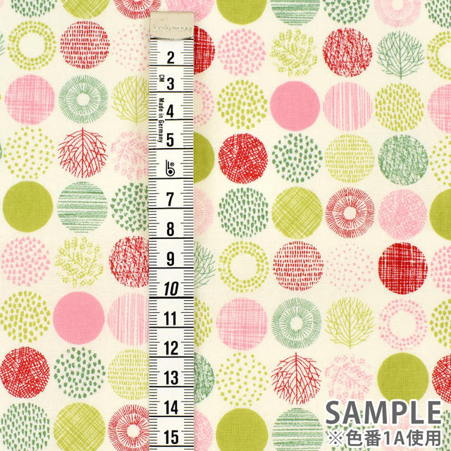 生地 シンプルランド シーチング 極小(SP1855) 1K.オフホワイト地×ブラック 09Ae99_