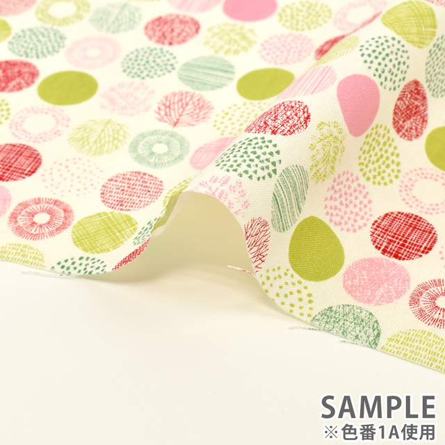 生地 シンプルランド シーチング 極小(SP1855) 1K.オフホワイト地×ブラック 09Ae99_