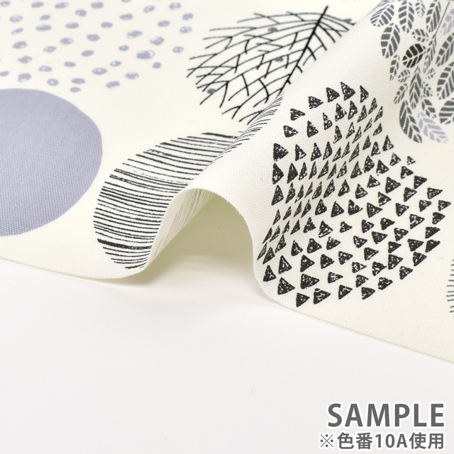 生地 シンプルランド オックス 大(SP1860) 10B.オフホワイト地×グリーン系 09Ae99_