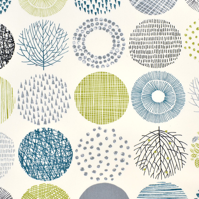 生地 シンプルランド オックス 大(SP1860) 10B.オフホワイト地×グリーン系 09Ae99_