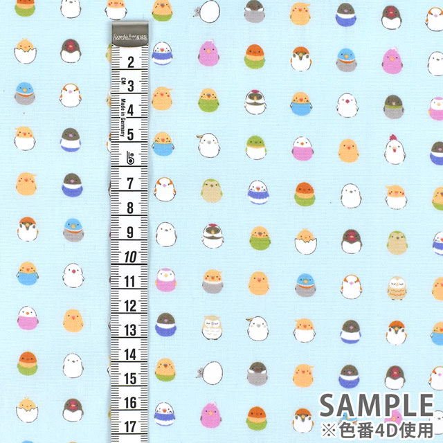 生地 キッズランド XI 小鳥/シーチング(SP2200) 4A.オフホワイト 99Zz99_