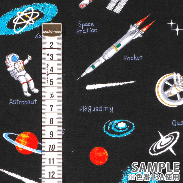 生地 キッズランド BOYS 宇宙/シーチング(SP2411) 13A.ブラック 99Zz99_