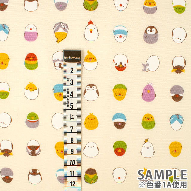 生地 キッズランド 小鳥/ポプリン(SP2500L) 1B.ピンク 09Ae99_