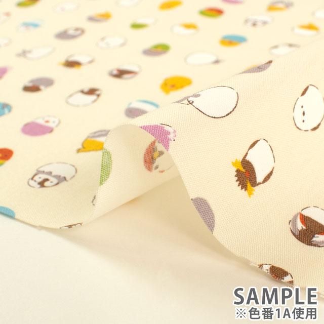 生地 キッズランド 小鳥/ポプリン(SP2500L) 1B.ピンク 09Ae99_