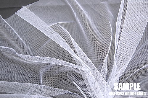 生地 20Dソフトチュール(ST-20) KW.白 10Aa01_