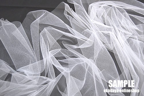 生地 20Dソフトチュール(ST-20) KW.白 10Aa01_
