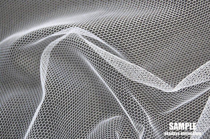 生地 20Dソフトチュール(ST-20) KW.白 10Aa01_