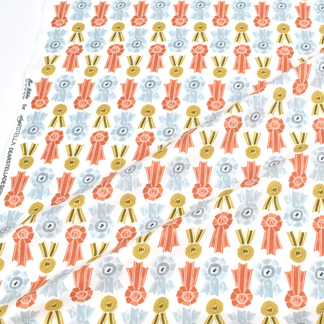 生地 dear STELLA-ディアステラ- プライズ・リボン/シーチング(STELLA-SRR1696) WHITE 09Ac05_