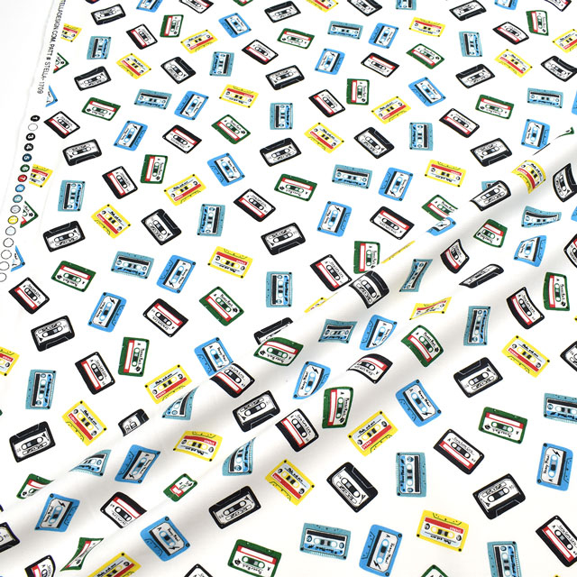 生地 dear STELLA-ディアステラ- カセット・テープ・ミックス/シーチング(STELLA-1709) WHITE 09Ac05_