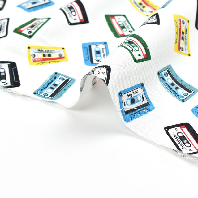 生地 dear STELLA-ディアステラ- カセット・テープ・ミックス/シーチング(STELLA-1709) WHITE 09Ac05_