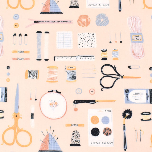 生地 dear STELLA-ディアステラ- ソウ・オン＆ソウ・フォース/シーチング（STELLA-1805） MARZIPAN  09Ac05_