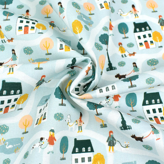 生地 dear STELLA-ディアステラ- ドッグ・ウォーカーズ/シーチング(STELLA-DCJ1991) MULTI 09Ac05_