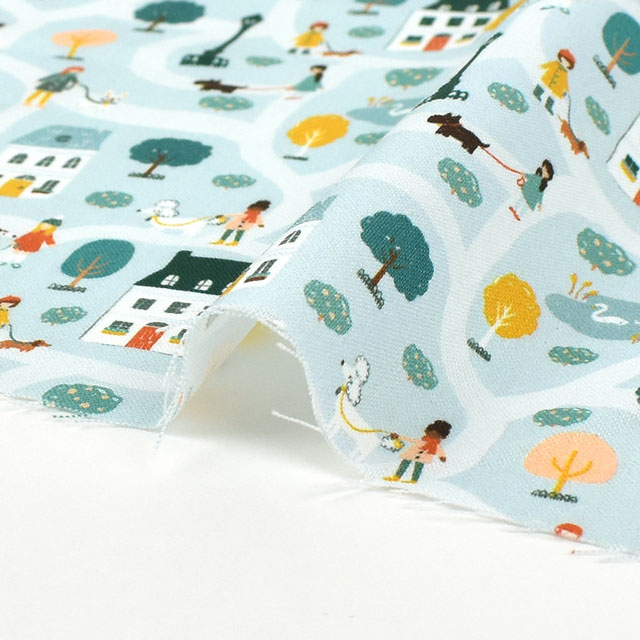 生地 dear STELLA-ディアステラ- ドッグ・ウォーカーズ/シーチング(STELLA-DCJ1991) MULTI 09Ac05_