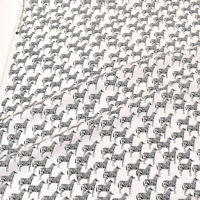 生地 dear STELLA-ディアステラ- ゼブラ/シーチング(STELLA-WG1980) WHITE 09Ac05_