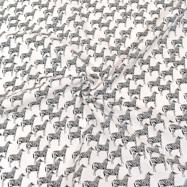 生地 dear STELLA-ディアステラ- ゼブラ/シーチング(STELLA-WG1980) WHITE 09Ac05_