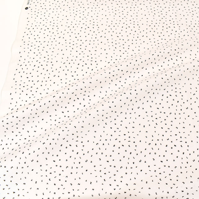 生地 dear STELLA-ディアステラ- レターズ/シーチング(STELLA-WG1981) WHITE 99Zz99_