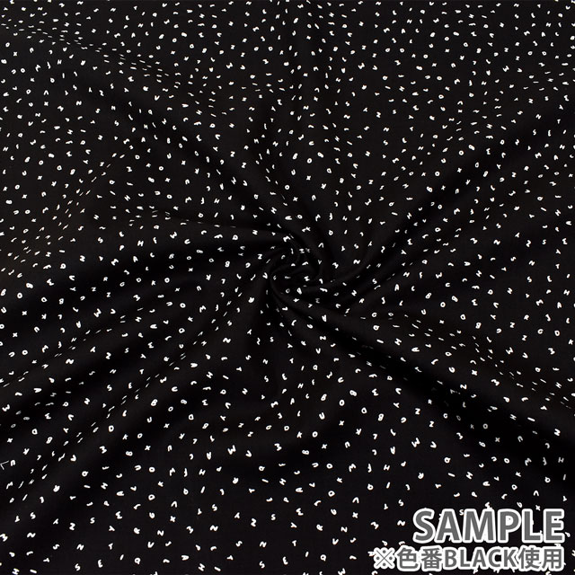 生地 dear STELLA-ディアステラ- レターズ/シーチング(STELLA-WG1981) BLACK 99Zz99_