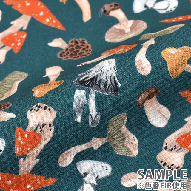 生地 dear STELLA-ディアステラ- トスド・マッシュルームス/シーチング(STELLA-DRR1931) CASHEW 09Ac05_