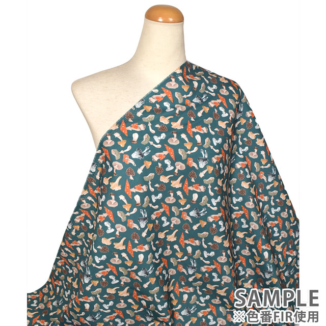 生地 dear STELLA-ディアステラ- トスド・マッシュルームス/シーチング(STELLA-DRR1931) CASHEW 09Ac05_