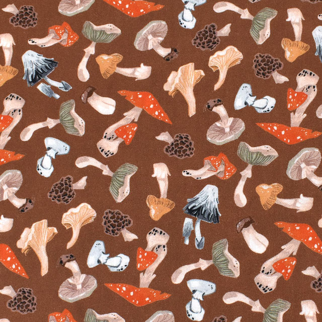 生地 dear STELLA-ディアステラ- トスド・マッシュルームス/シーチング(STELLA-DRR1931) CASHEW 09Ac05_