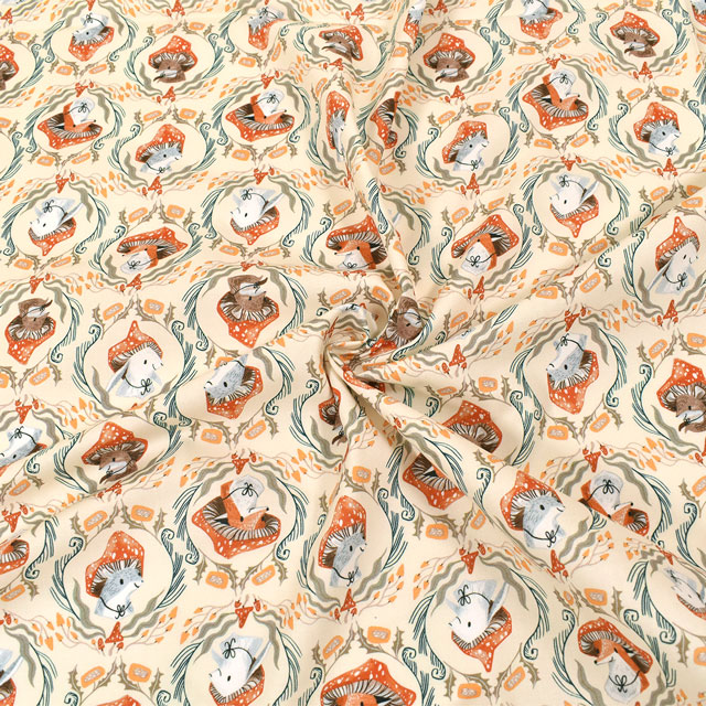 生地 dear STELLA-ディアステラ- フンギ・キャップス/シーチング(STELLA-DRR1929) STRAW 09Ac05_