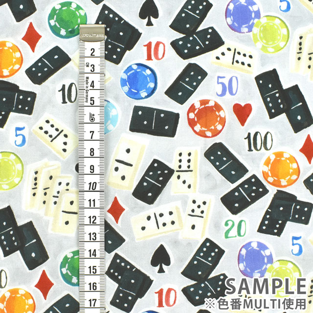 生地 dear STELLA-ディアステラ- ドミノズ/シーチング(STELLA-DJL1974) MULTI 09Ac05_