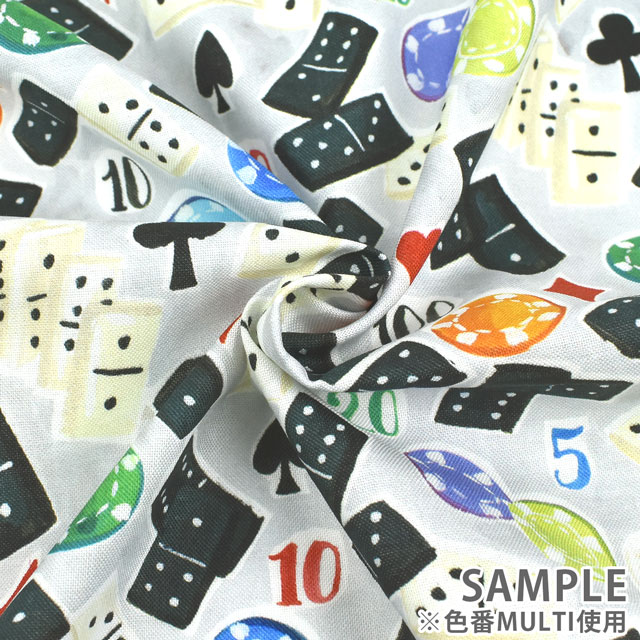 生地 dear STELLA-ディアステラ- ドミノズ/シーチング(STELLA-DJL1974) MULTI 09Ac05_