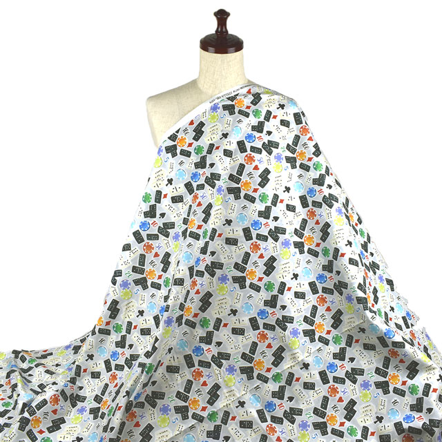 生地 dear STELLA-ディアステラ- ドミノズ/シーチング(STELLA-DJL1974) MULTI 09Ac05_