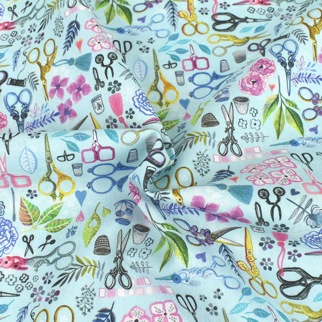 生地 dear STELLA-ディアステラ- ソーイング・シザーズ/シーチング(STELLA-DMB2032) MULTI 09Ac05_