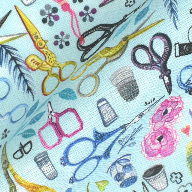 生地 dear STELLA-ディアステラ- ソーイング・シザーズ/シーチング(STELLA-DMB2032) MULTI 09Ac05_