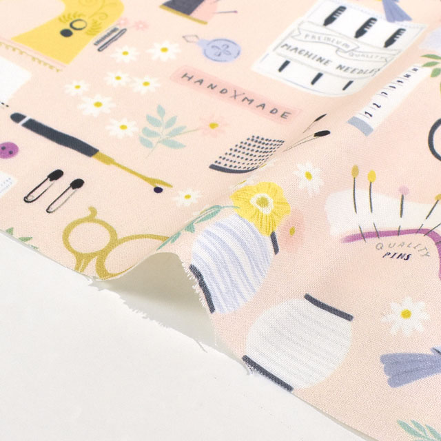 生地 dear STELLA-ディアステラ- レディ・スレディ・ソウ/シーチング(STELLA-D2184) APRICOT 09Ac05_