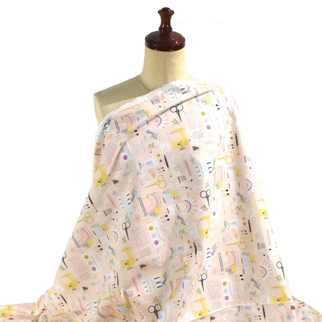 生地 dear STELLA-ディアステラ- レディ・スレディ・ソウ/シーチング(STELLA-D2184) APRICOT 09Ac05_