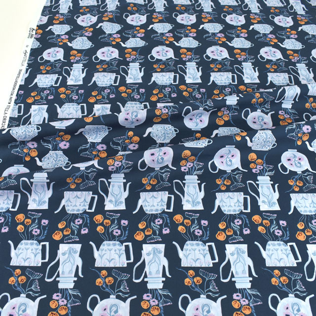 生地 dear STELLA-ディアステラ- Cottage Grove ティーポッツ/シーチング(STELLA-DRR2425) TWILIGHT.トワイライト 09Ac05_