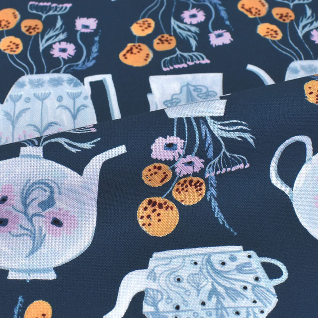 生地 dear STELLA-ディアステラ- Cottage Grove ティーポッツ/シーチング(STELLA-DRR2425) TWILIGHT.トワイライト 09Ac05_