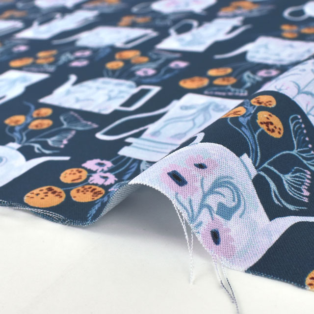 生地 dear STELLA-ディアステラ- Cottage Grove ティーポッツ/シーチング(STELLA-DRR2425) TWILIGHT.トワイライト 09Ac05_