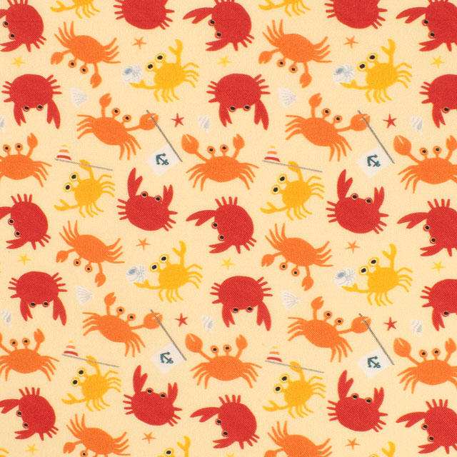 生地 dear STELLA-ディアステラ- CRABBY GRABBERS クラビー・グラバーズ/シーチング(STELLA-DLW2804) SAND.サンド 09Ac05_