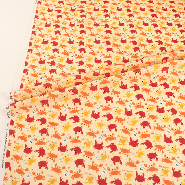 生地 dear STELLA-ディアステラ- CRABBY GRABBERS クラビー・グラバーズ/シーチング(STELLA-DLW2804) SAND.サンド 09Ac05_