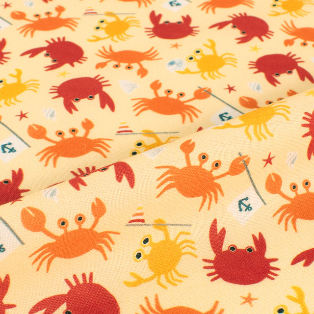 生地 dear STELLA-ディアステラ- CRABBY GRABBERS クラビー・グラバーズ/シーチング(STELLA-DLW2804) SAND.サンド 09Ac05_