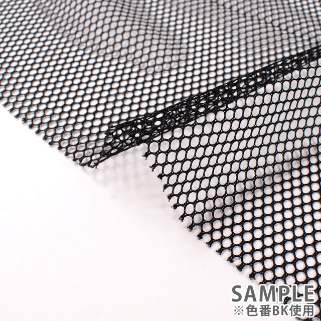 生地 PRメッシュ S(T-1190) 4.赤 10Bj14_