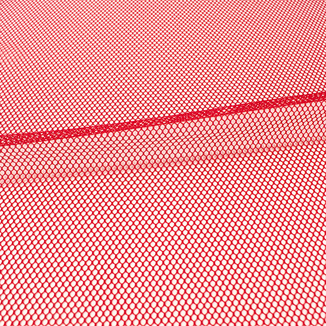 生地 PRメッシュ S(T-1190) 4.赤 10Bj14_