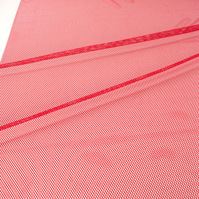 生地 PRメッシュ S(T-1190) 4.赤 10Bj14_