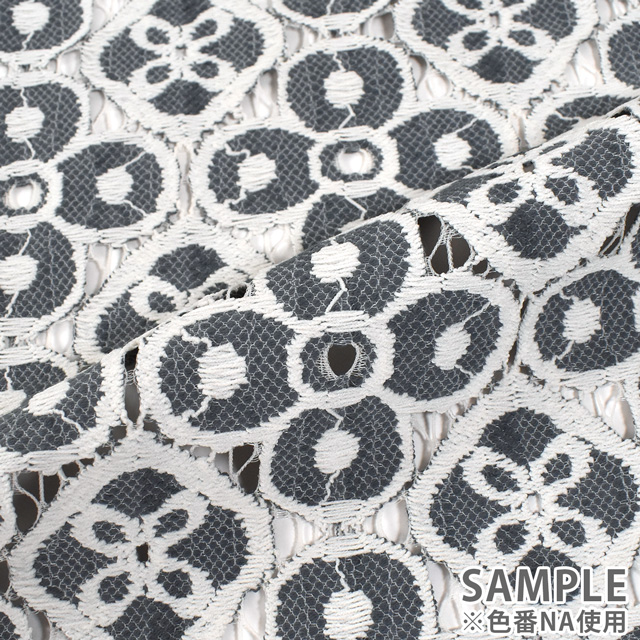 生地 コットンレ-ス(T15154) PI.ピンク 99Zz99_