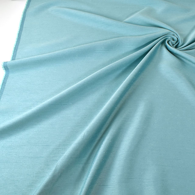 生地 シャンブレーシャンタン(T3220) 17.水色×縹色(はなだいろ) 10Ae08_